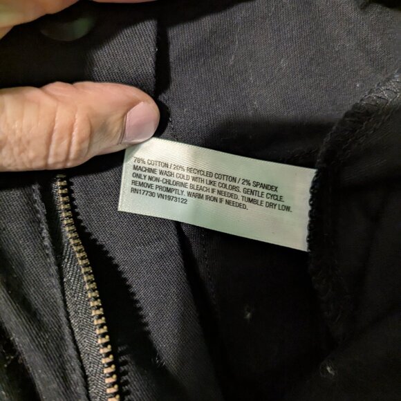 Universal Thread Black Linen Blend Cargo pants wide leg - Picture 6 of 11